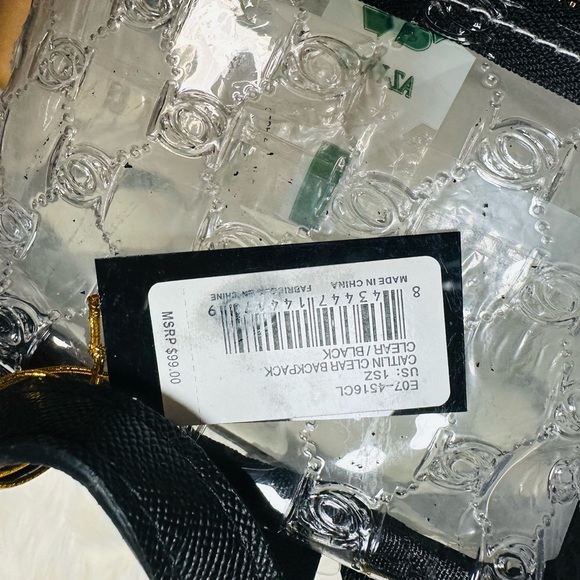 bebe Clear Backpack with Black Accents main image 4